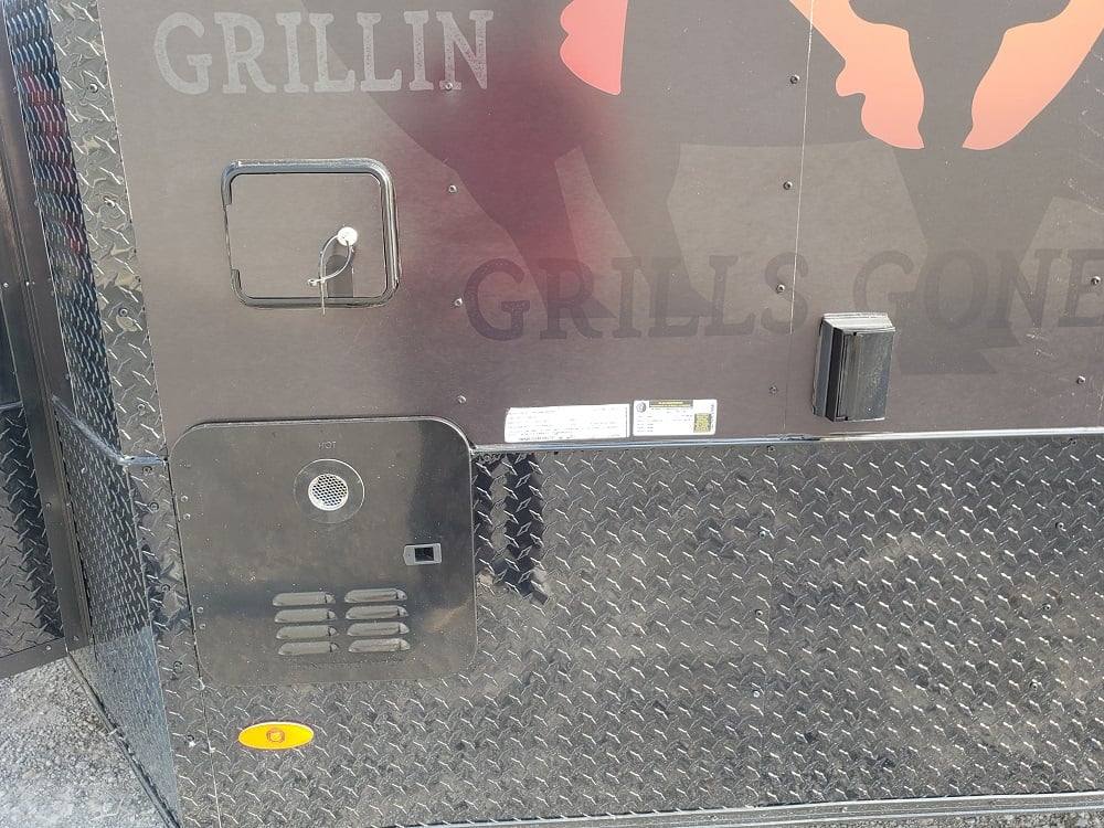 778-8.5-x-25-black-bbq-porch-style-concession-food-trailer-with-appliances-54.jpg 8.5' x 25' Black BBQ Porch Style Concession Food Trailer With Appliances