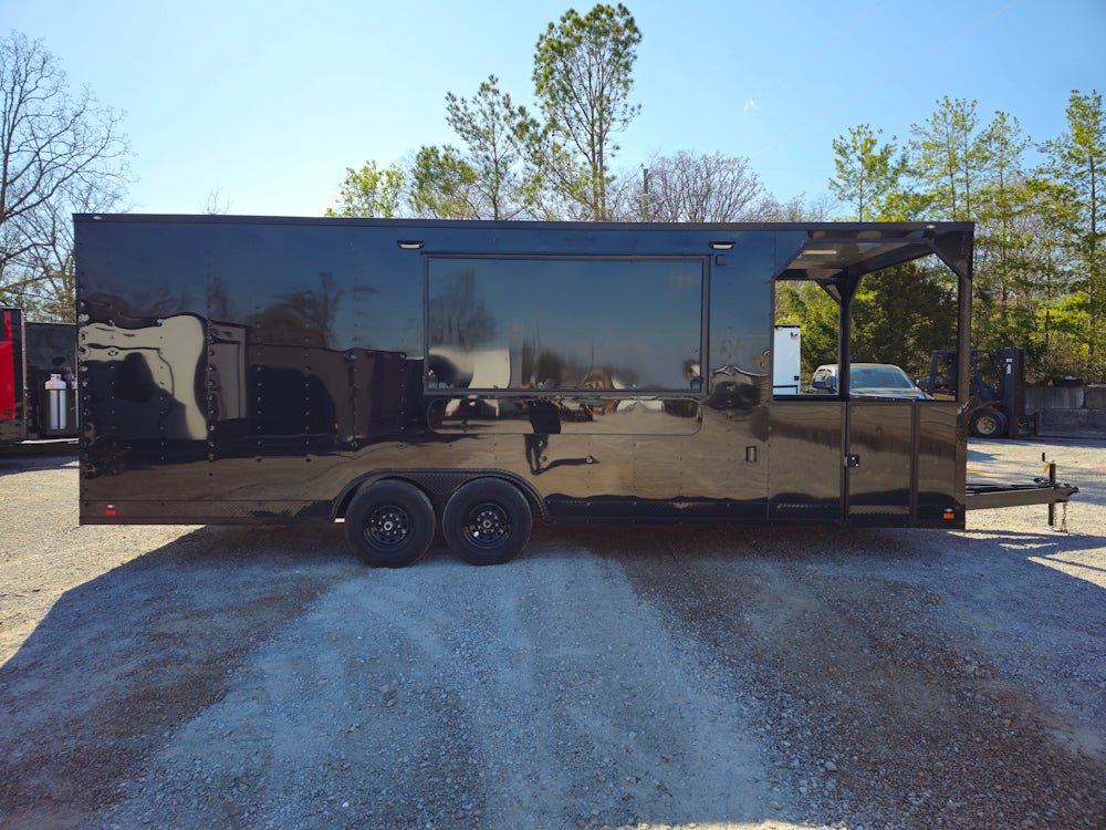 779-8.5-x-25-black-concession-trailer-food-event-catering-10.jpg 8.5' X 25' Black Concession Trailer Food Event Catering