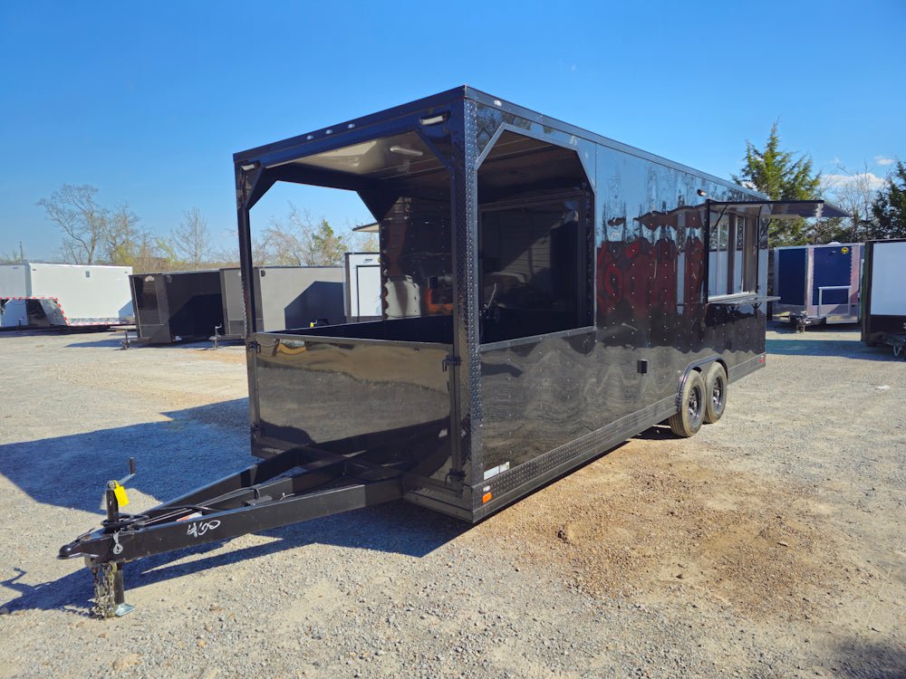 779-8.5-x-25-black-concession-trailer-food-event-catering-12.jpg 8.5' X 25' Black Concession Trailer Food Event Catering