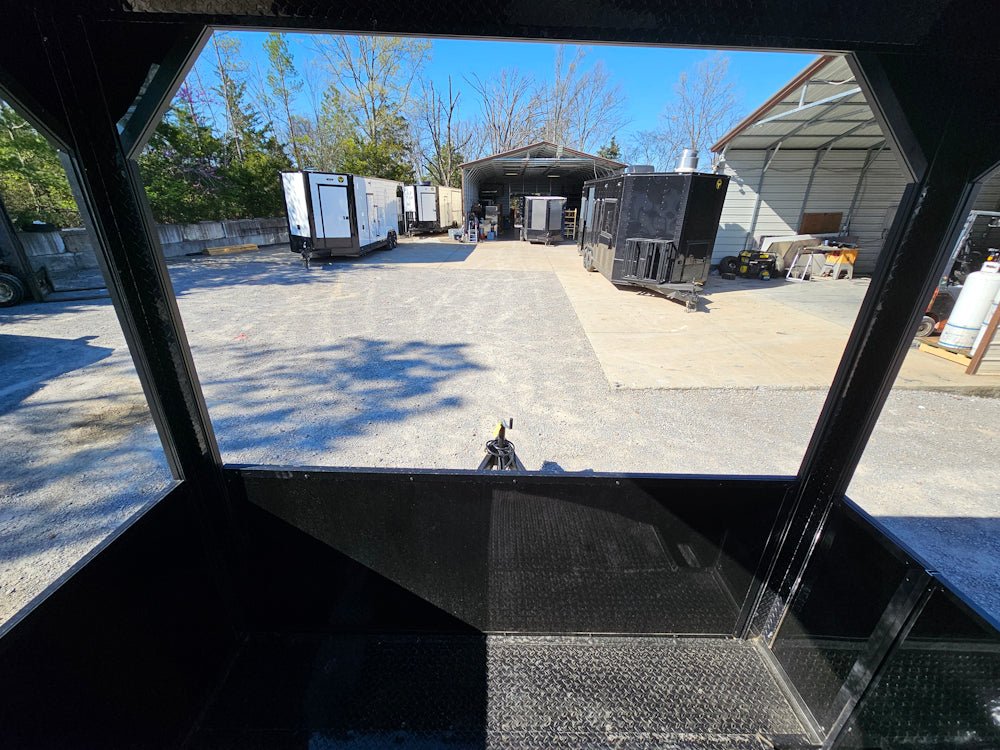 779-8.5-x-25-black-concession-trailer-food-event-catering-19.jpg 8.5' X 25' Black Concession Trailer Food Event Catering