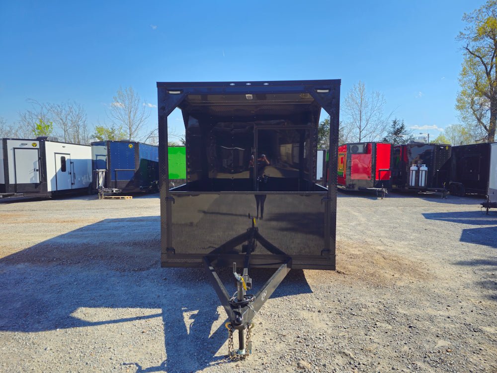 779-8.5-x-25-black-concession-trailer-food-event-catering-2.jpg 8.5' X 25' Black Concession Trailer Food Event Catering