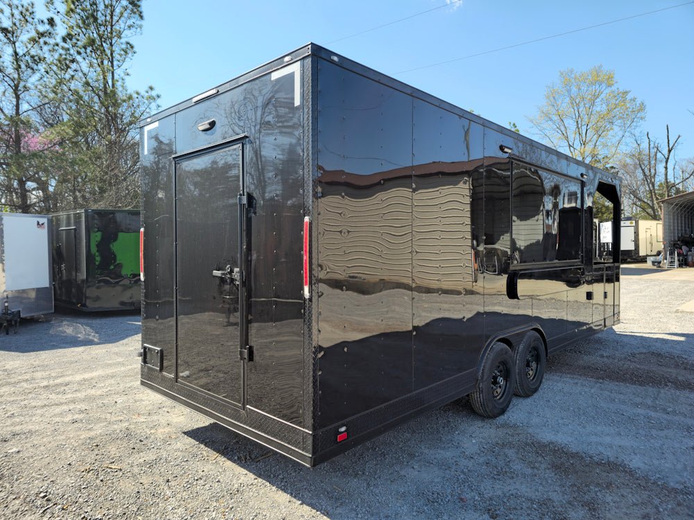 779-8.5-x-25-black-concession-trailer-food-event-catering-8.jpg 8.5' X 25' Black Concession Trailer Food Event Catering