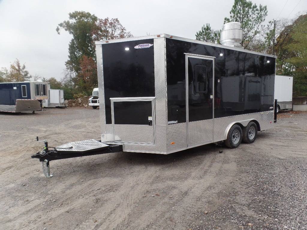 78-8.5-x-16-black-event-catering-concession-food-trailer-2.jpg 8.5' x 16' Black Event Catering Concession Food Trailer