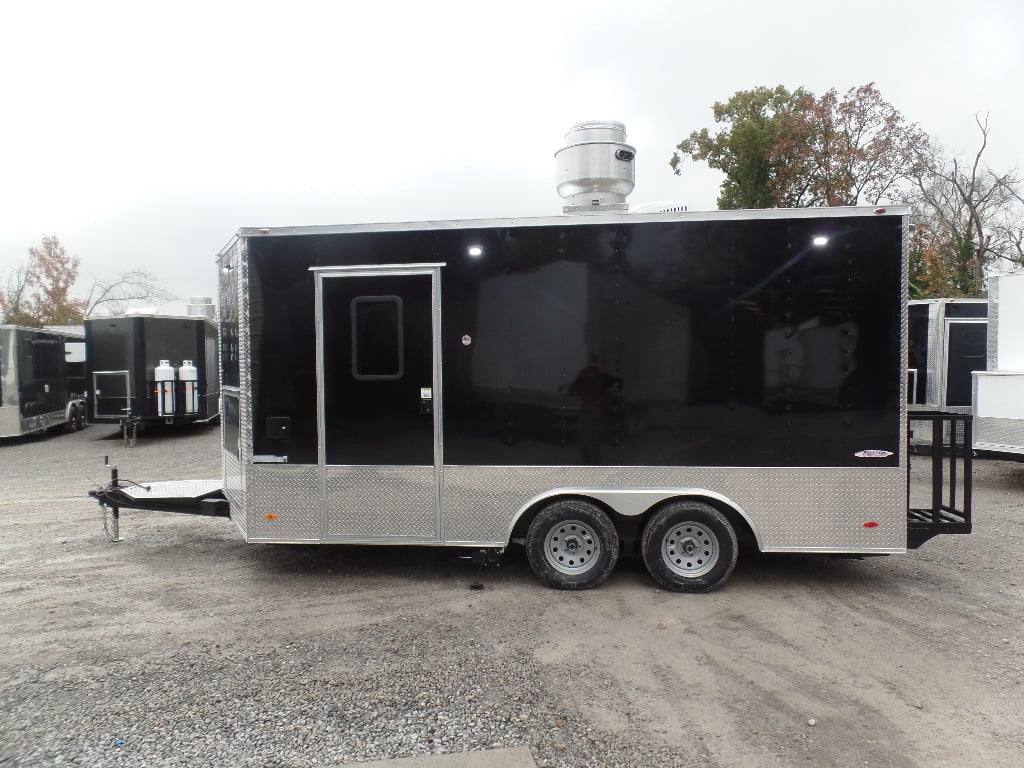 78-8.5-x-16-black-event-catering-concession-food-trailer-21.jpg 8.5' x 16' Black Event Catering Concession Food Trailer