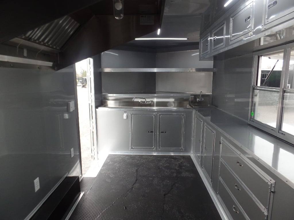78-8.5-x-16-black-event-catering-concession-food-trailer-3.jpg 8.5' x 16' Black Event Catering Concession Food Trailer