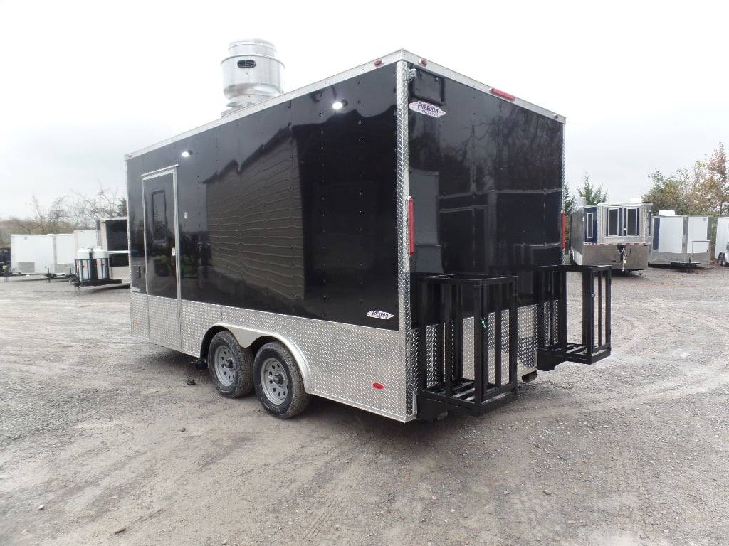 78-8.5-x-16-black-event-catering-concession-food-trailer-5.jpg 8.5' x 16' Black Event Catering Concession Food Trailer