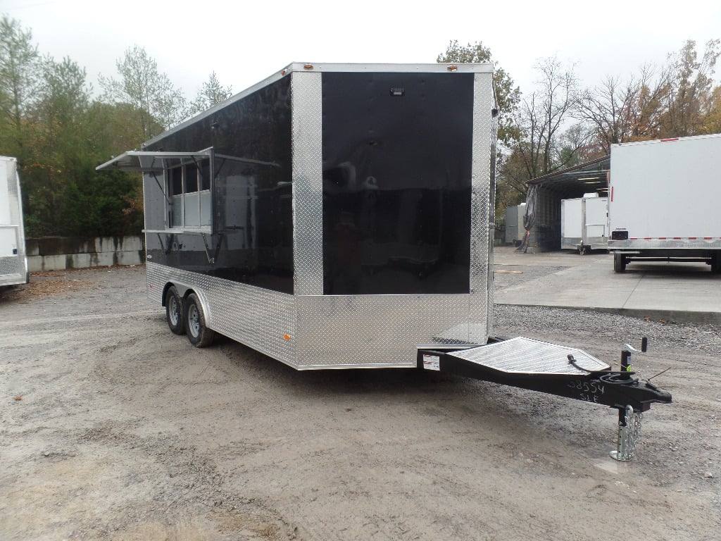 78-8.5-x-16-black-event-catering-concession-food-trailer-9.jpg 8.5' x 16' Black Event Catering Concession Food Trailer