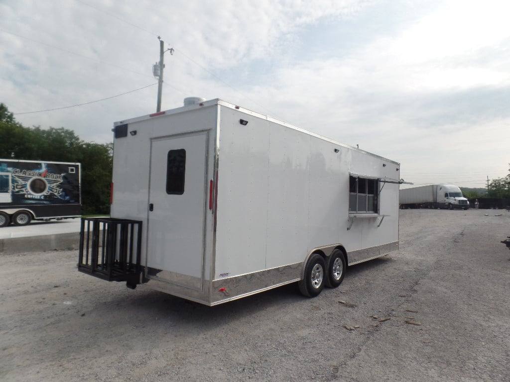 781-8.5-x-25-white-catering-concession-food-trailer-10.jpg 8.5' x 25' White Catering Concession Food Trailer