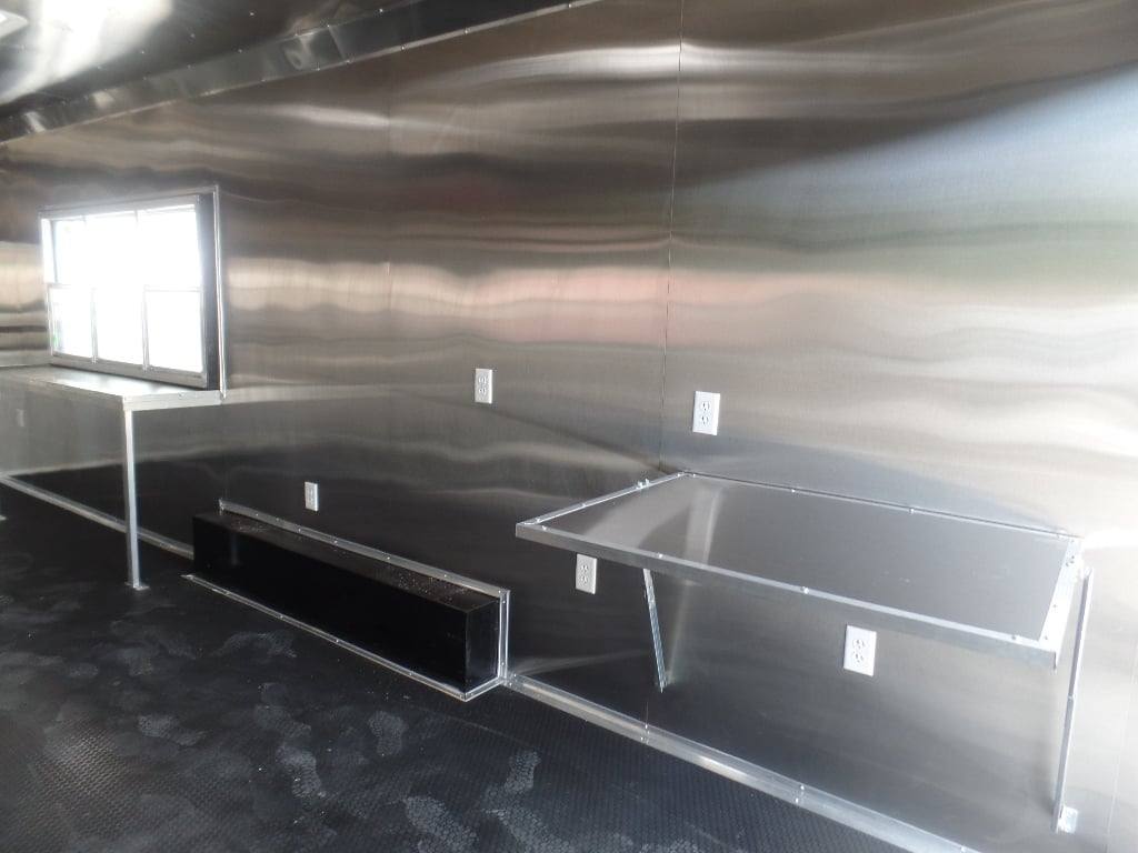781-8.5-x-25-white-catering-concession-food-trailer-22.jpg 8.5' x 25' White Catering Concession Food Trailer