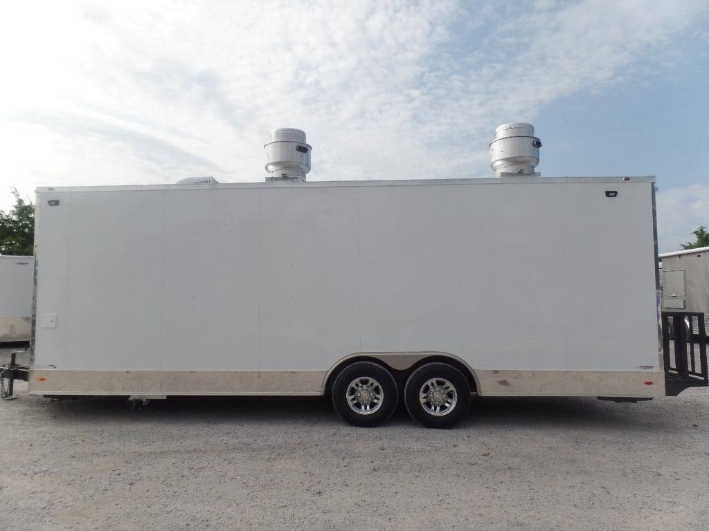 781-8.5-x-25-white-catering-concession-food-trailer-4.jpg 8.5' x 25' White Catering Concession Food Trailer