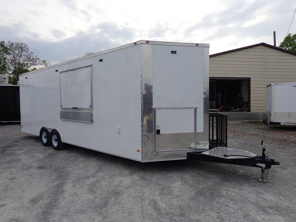 782-8.5-x-25-white-concession-food-trailer-with-appliances-23.jpg 8.5' x 25' White Concession Food Trailer With Appliances