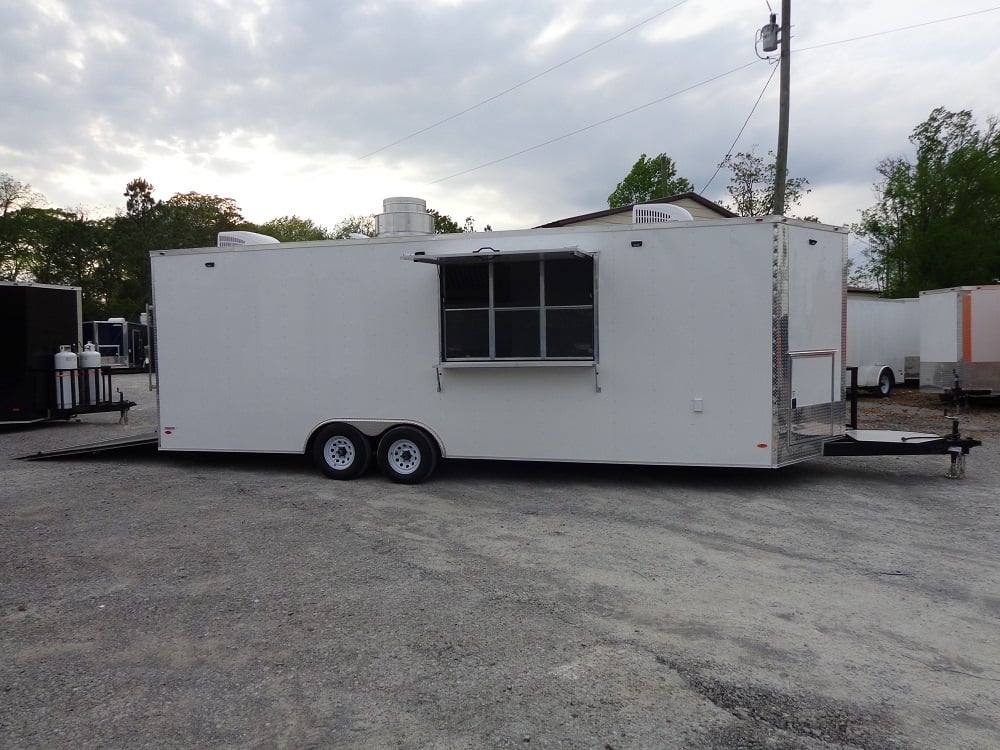 783-8.5-x-25-white-vending-concession-food-trailer-14.jpg 8.5' x 25' White Vending Concession Food Trailer
