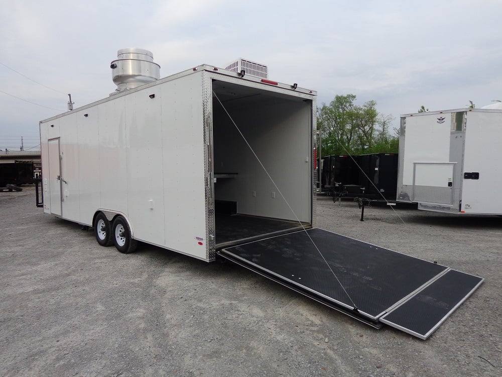 783-8.5-x-25-white-vending-concession-food-trailer-4.jpg 8.5' x 25' White Vending Concession Food Trailer