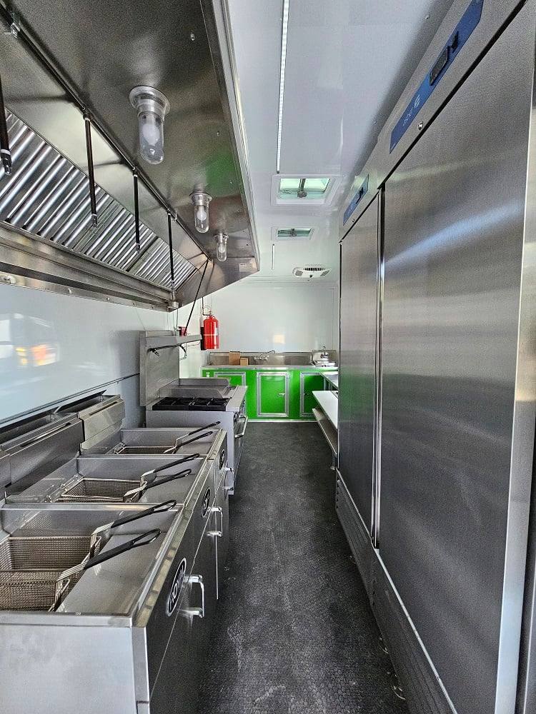 784-8.5-x-26-lime-green-concession-trailer-bbq-food-event-16.jpg 8.5' X 26' Lime Green Concession Trailer BBQ Food Event