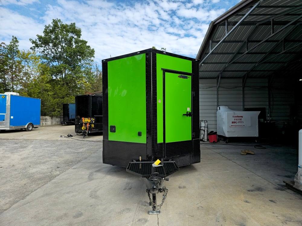 784-8.5-x-26-lime-green-concession-trailer-bbq-food-event-2.jpg 8.5' X 26' Lime Green Concession Trailer BBQ Food Event