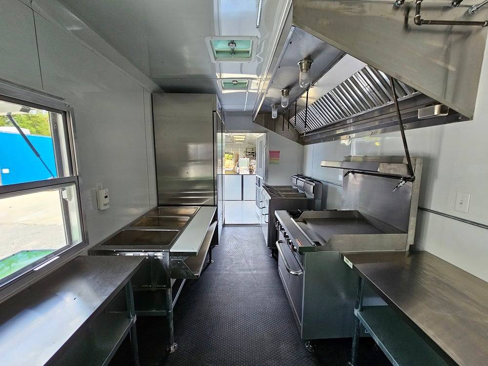 784-8.5-x-26-lime-green-concession-trailer-bbq-food-event-22.jpg 8.5' X 26' Lime Green Concession Trailer BBQ Food Event