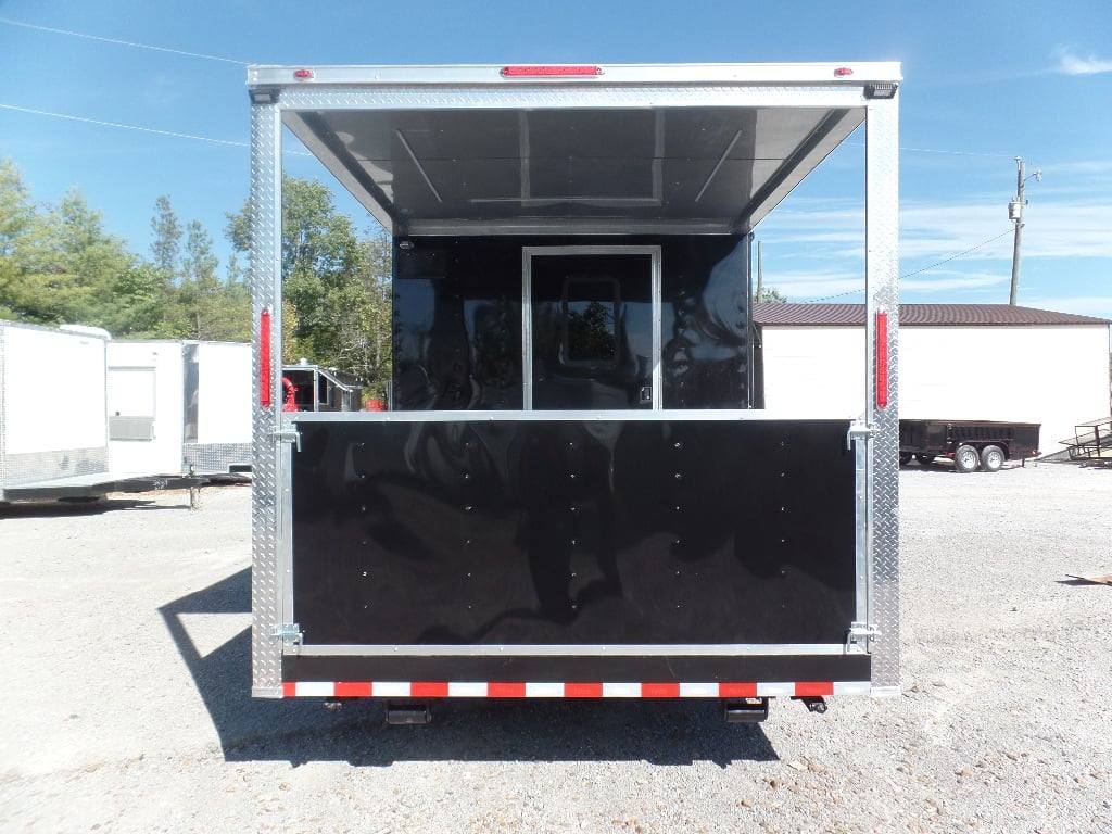 787-8.5-x-26-black-bbq-porch-concession-trailer-17.jpg 8.5' x 26' Black BBQ Porch Concession Trailer