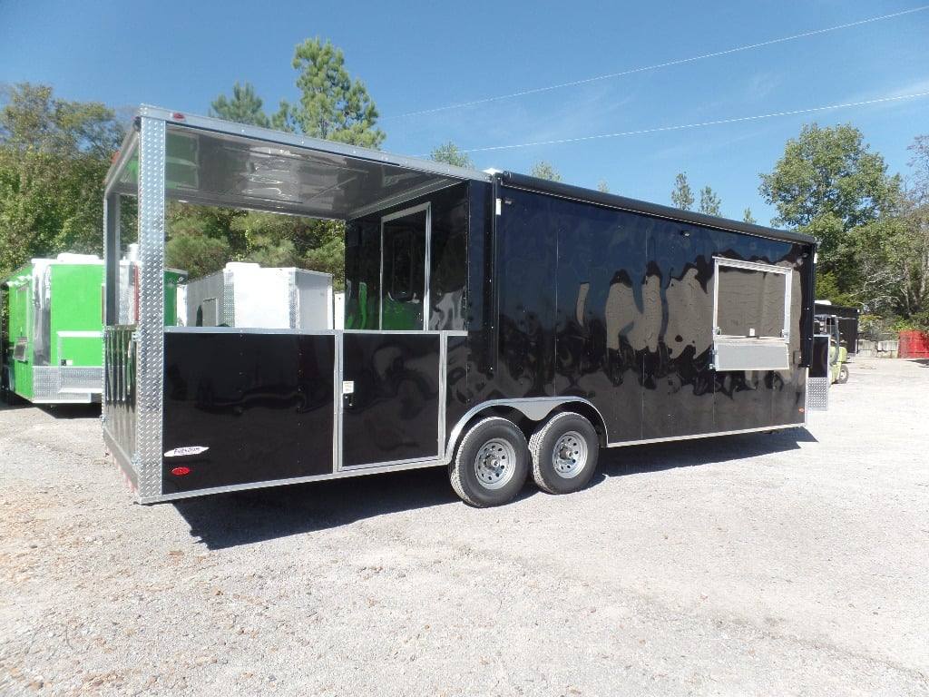787-8.5-x-26-black-bbq-porch-concession-trailer-20.jpg 8.5' x 26' Black BBQ Porch Concession Trailer