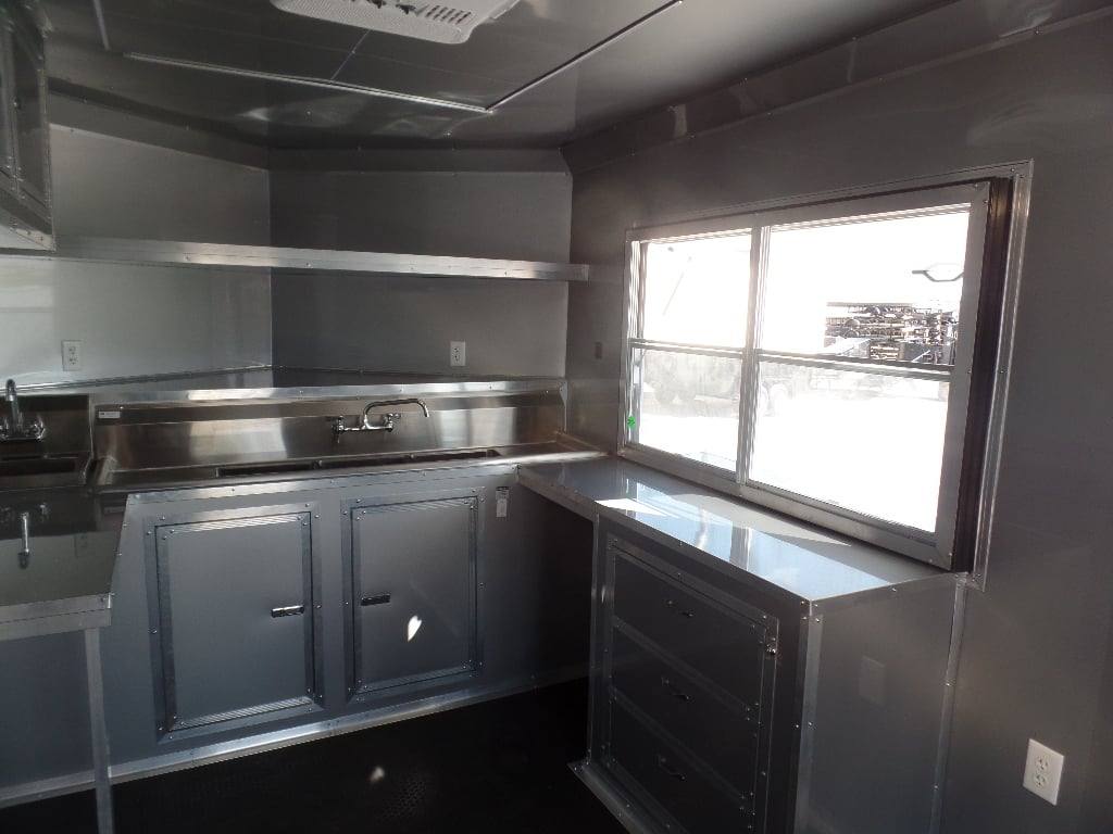 787-8.5-x-26-black-bbq-porch-concession-trailer-9.jpg 8.5' x 26' Black BBQ Porch Concession Trailer
