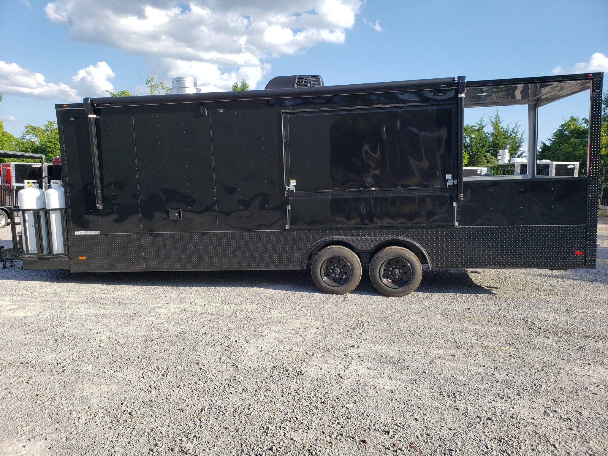 789-8.5-x-26-black-pizza-concession-food-trailer-8.jpg 8.5' x 26' Black Pizza Concession Food Trailer