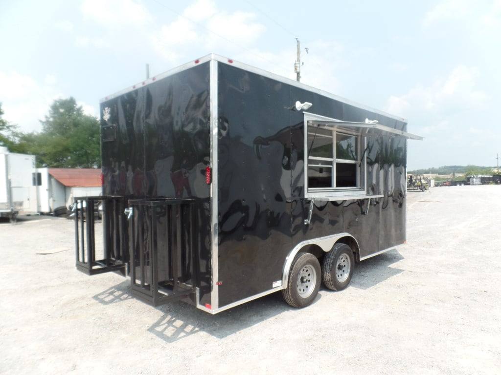 79-8.5-x-16-black-event-concession-food-catering-trailer-17.jpg 8.5' x 16' Black Event Concession Food Catering Trailer