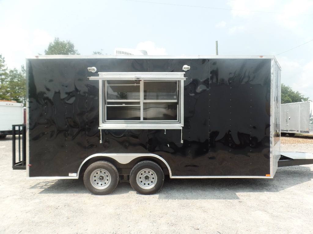 79-8.5-x-16-black-event-concession-food-catering-trailer-6.jpg 8.5' x 16' Black Event Concession Food Catering Trailer