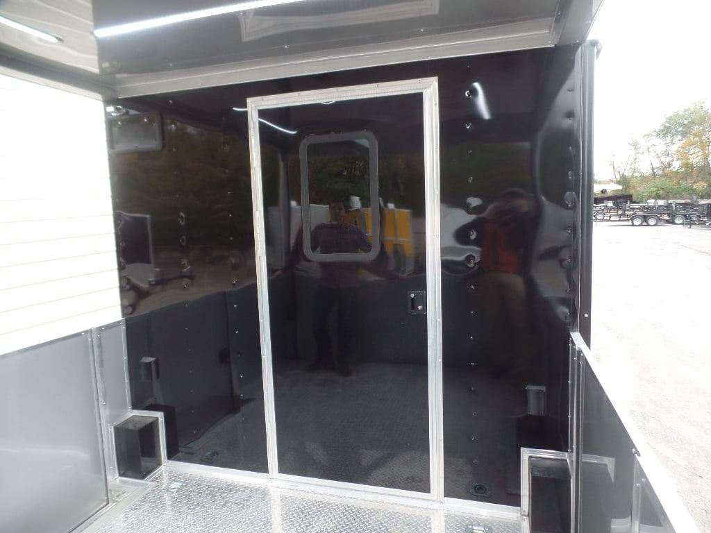 791-8.5-x-26-black-porch-style-concession-food-trailer-with-appliances-10.jpg 8.5' x 26' Black Porch Style Concession Food Trailer With Appliances