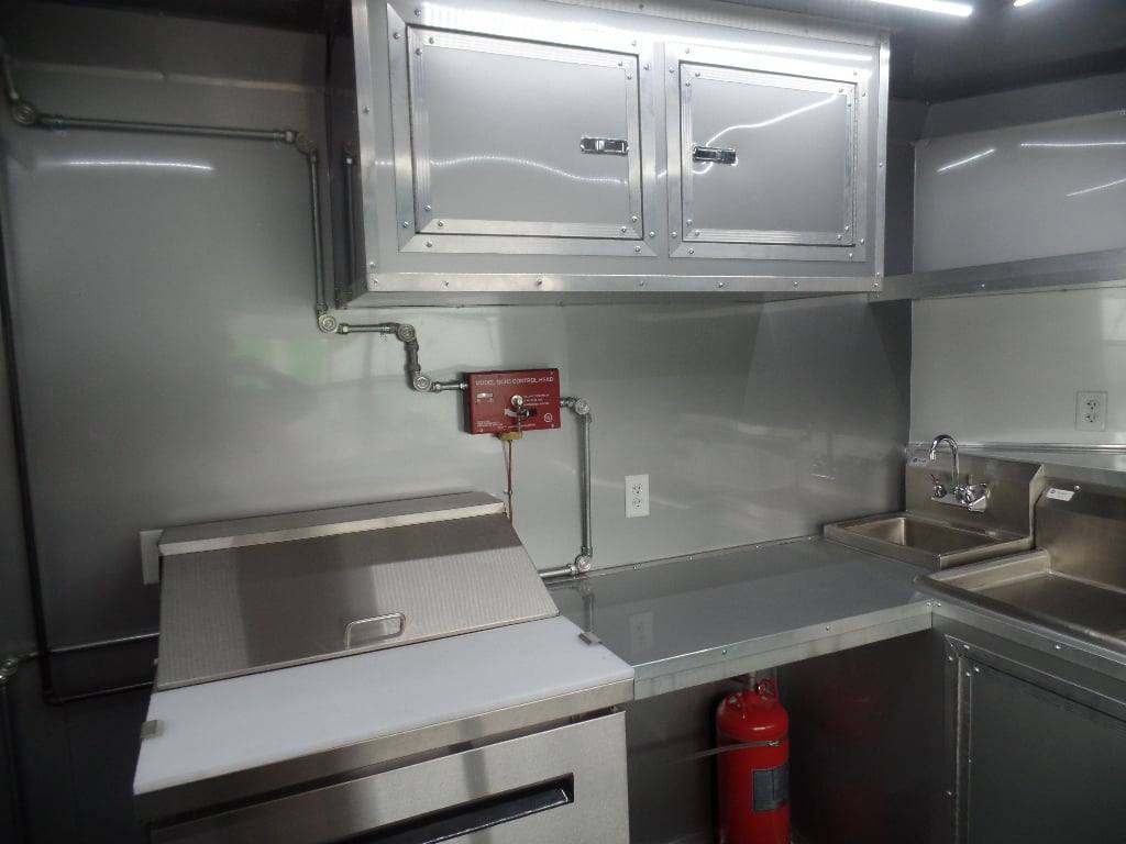 791-8.5-x-26-black-porch-style-concession-food-trailer-with-appliances-11.jpg 8.5' x 26' Black Porch Style Concession Food Trailer With Appliances
