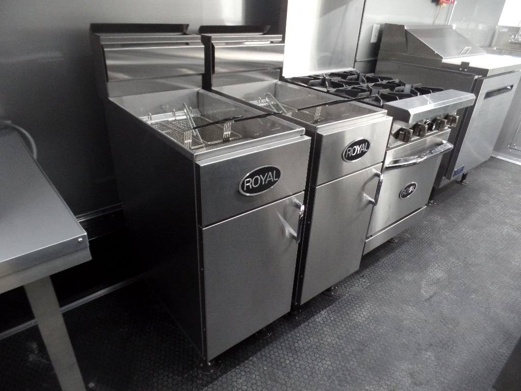 791-8.5-x-26-black-porch-style-concession-food-trailer-with-appliances-23.jpg 8.5' x 26' Black Porch Style Concession Food Trailer With Appliances