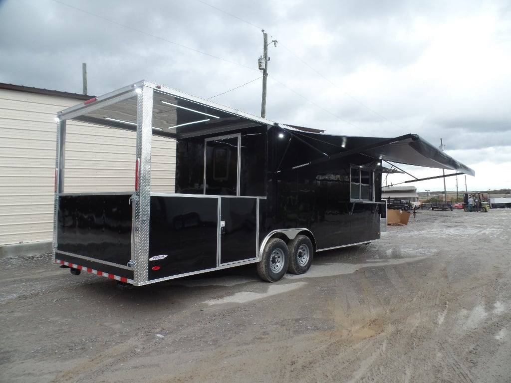 791-8.5-x-26-black-porch-style-concession-food-trailer-with-appliances-35.jpg 8.5' x 26' Black Porch Style Concession Food Trailer With Appliances