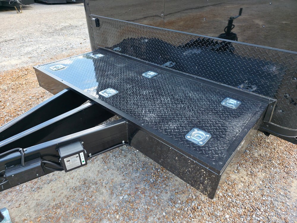 8.5' X 26' Black With Blackout Merchandising & Marketing Trailer