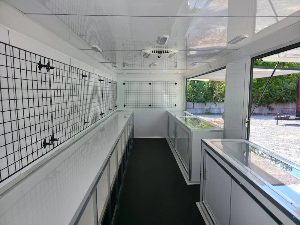 8.5' X 26' Black With Blackout Merchandising & Marketing Trailer