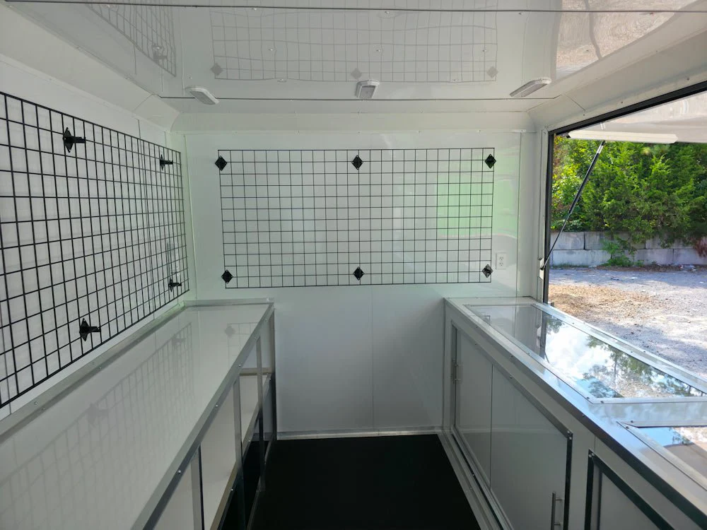 8.5' X 26' Black With Blackout Merchandising & Marketing Trailer
