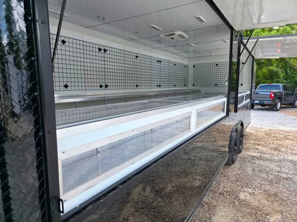 8.5' X 26' Black With Blackout Merchandising & Marketing Trailer