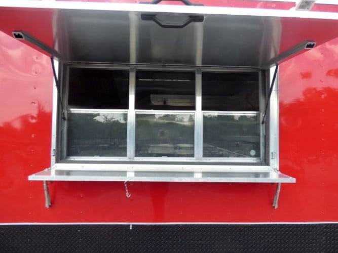 794-8.5-x-26-concession-bbq-food-trailer-red-catering-event-31.jpg 8.5' x 26' Concession BBQ Food Trailer Red Catering Event