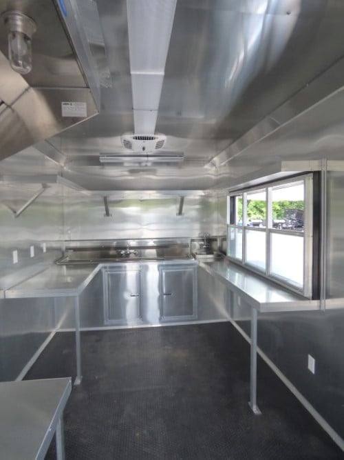 794-8.5-x-26-concession-bbq-food-trailer-red-catering-event-7.jpg 8.5' x 26' Concession BBQ Food Trailer Red Catering Event