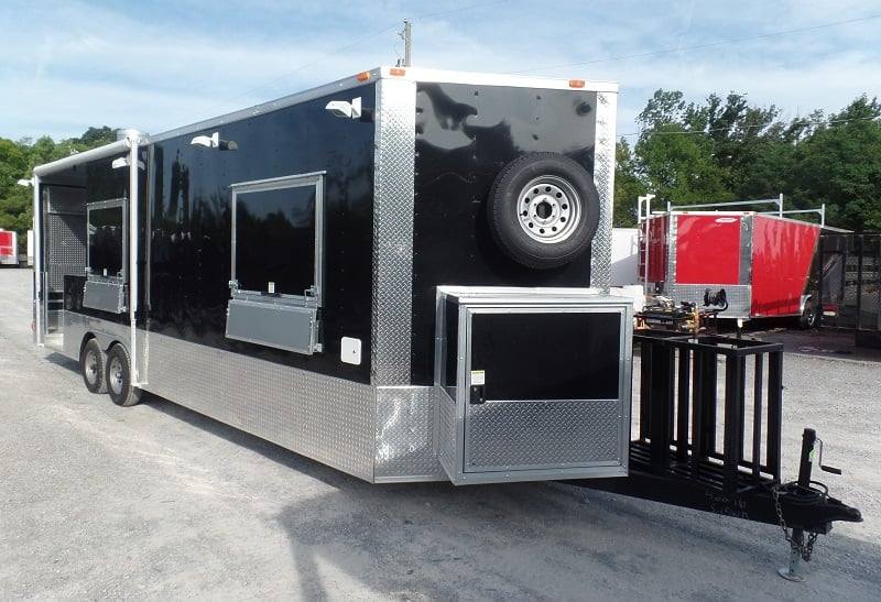 797-8.5-x-26-concession-food-trailer-black-event-catering-11.jpg 8.5' x 26' Concession Food Trailer Black Event Catering