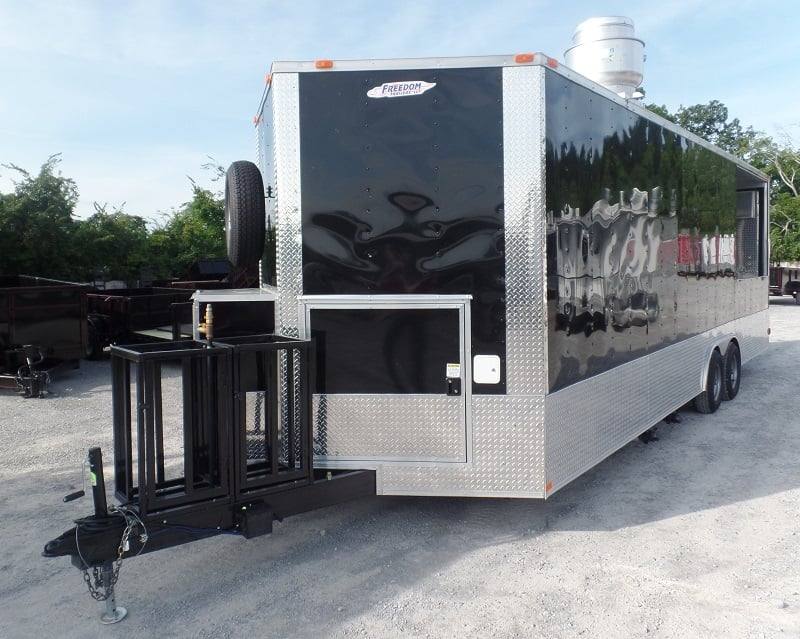 797-8.5-x-26-concession-food-trailer-black-event-catering-14.jpg 8.5' x 26' Concession Food Trailer Black Event Catering