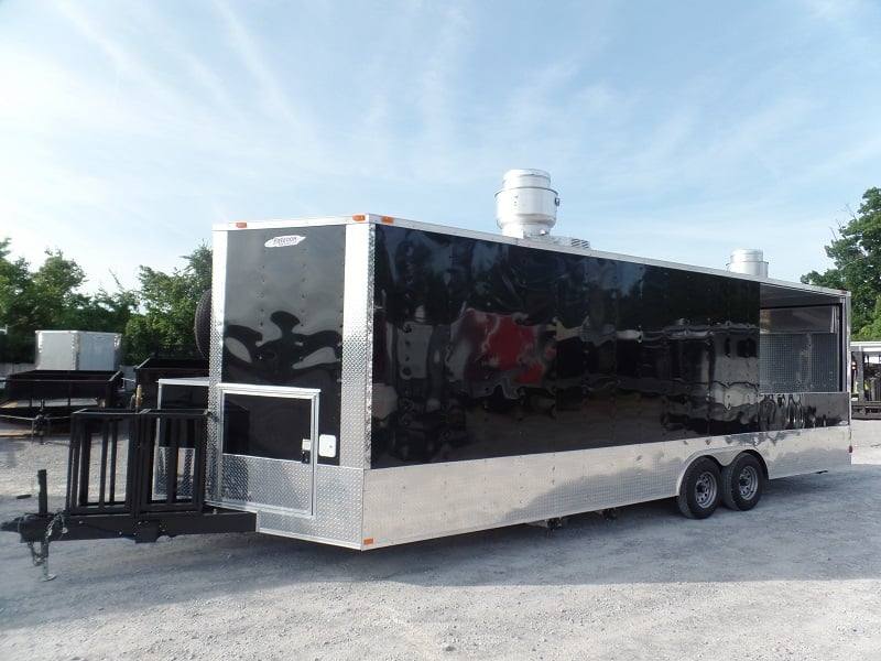 797-8.5-x-26-concession-food-trailer-black-event-catering-4.jpg 8.5' x 26' Concession Food Trailer Black Event Catering