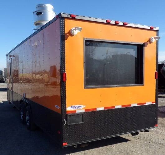 798-8.5-x-26-concession-food-trailer-orange-event-catering-11.jpg 8.5' x 26' Concession Food Trailer Orange Event Catering