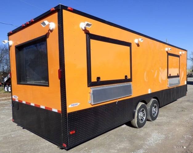 798-8.5-x-26-concession-food-trailer-orange-event-catering-15.jpg 8.5' x 26' Concession Food Trailer Orange Event Catering