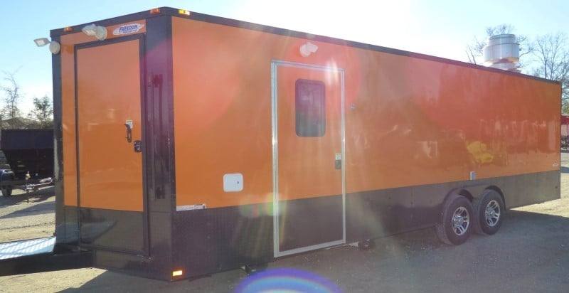 798-8.5-x-26-concession-food-trailer-orange-event-catering-5.jpg 8.5' x 26' Concession Food Trailer Orange Event Catering