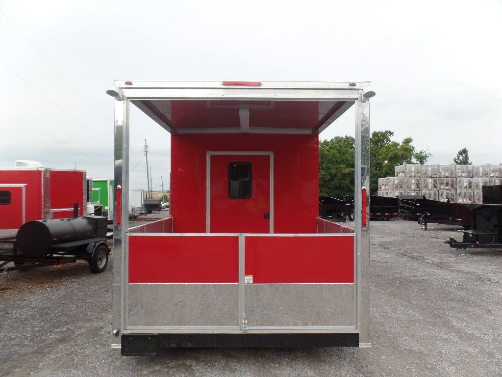 799-8.5-x-26-concession-food-trailer-red-bbq-event-catering-13.jpg 8.5' x 26' Concession Food Trailer Red BBQ Event Catering