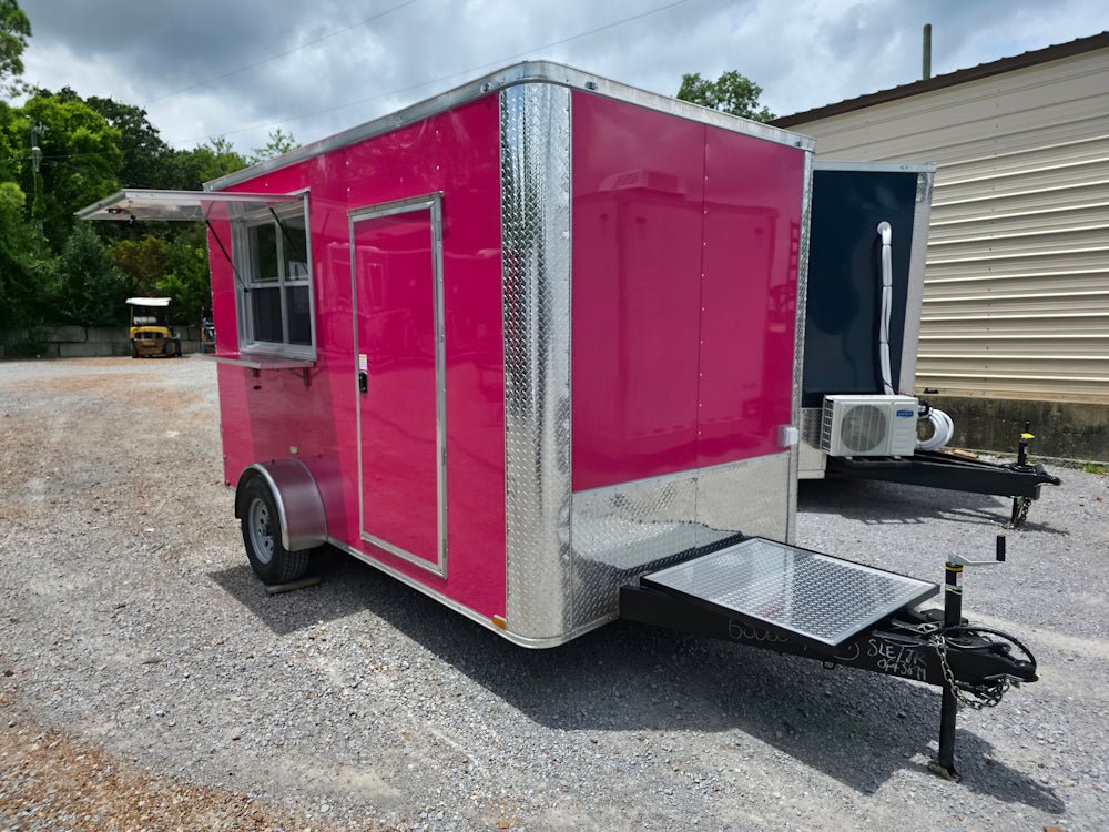 8-7-x-12-pink-concession-trailer-flat-front-food-event-catering-12.jpg 7' X 12' Pink Concession Trailer Flat Front Food Event Catering