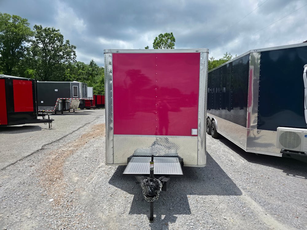 8-7-x-12-pink-concession-trailer-flat-front-food-event-catering-2.jpg 7' X 12' Pink Concession Trailer Flat Front Food Event Catering