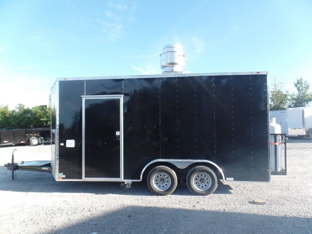 80-8.5-x-16-black-event-concession-food-trailer-with-appliances-5.jpg 8.5' x 16' Black Event Concession Food Trailer With Appliances