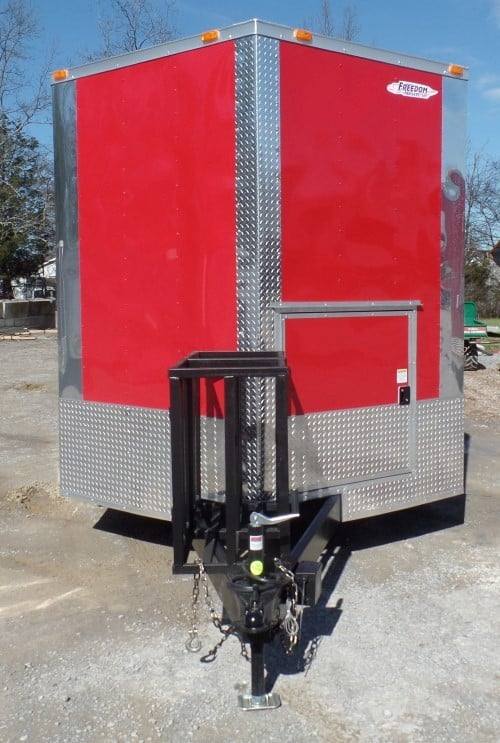 8.5' x 26' Concession Food Trailer Red Event Catering