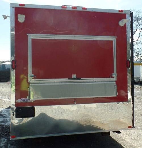 8.5' x 26' Concession Food Trailer Red Event Catering