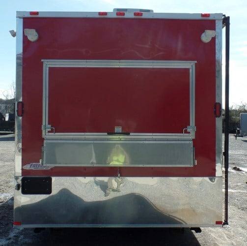 8.5' x 26' Concession Food Trailer Red Event Catering