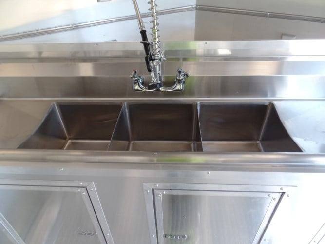 8.5' x 26' Concession Food Trailer Red Event Catering